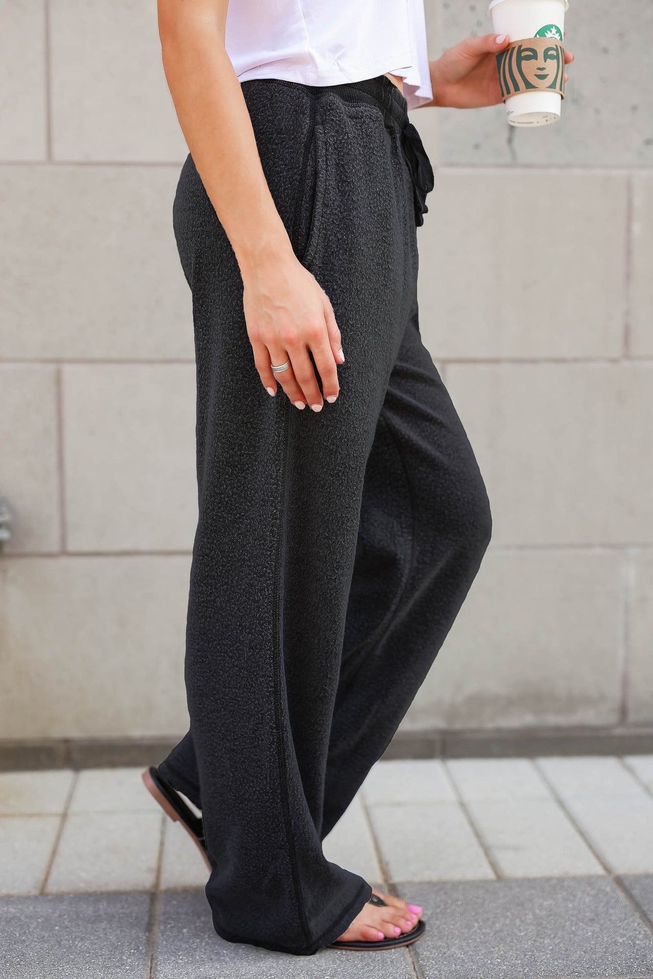 Autumn and winter furry loose home casual pants