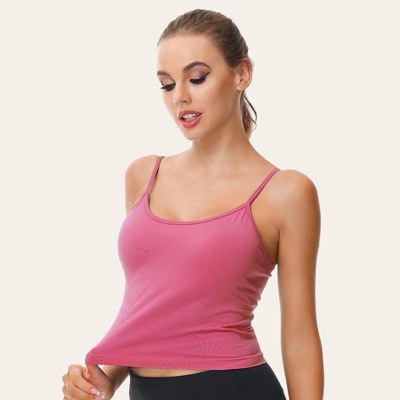 Women's Sport Camisole Removeble Pad Adjustable Strap Yoga Bra