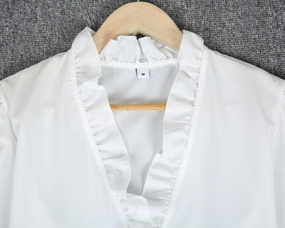 All Day Every Day White Blouse - DUVAL