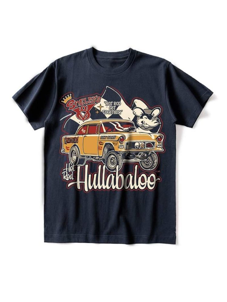 Hot Rod Hullabaloo E Car T-Shirt - DUVAL