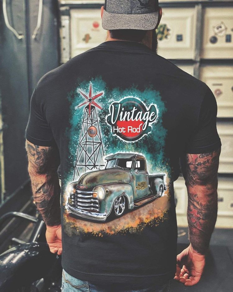 Hot Rod Pickup Truck Classic T-Shirt - DUVAL