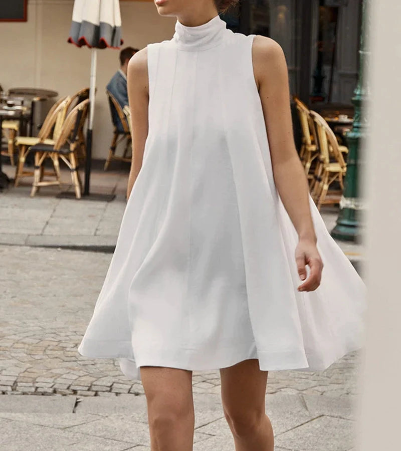 Elena BowTie A-Line Mini Dress