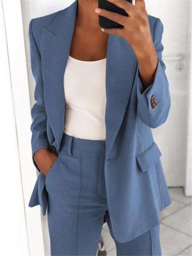 Fashionable slim fit suit jacket