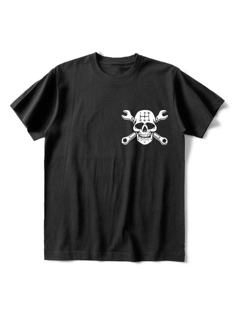 Flame Skull Wings T-Shirt - DUVAL