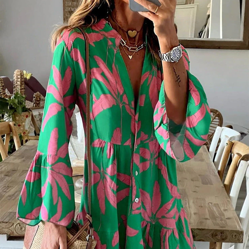 Floral all match slim dress