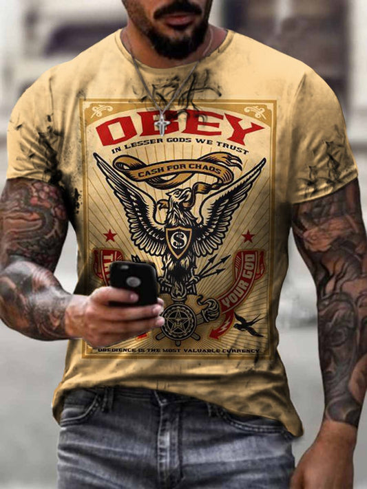 Vintage Men's OBey Casual T-Shirt - DUVAL