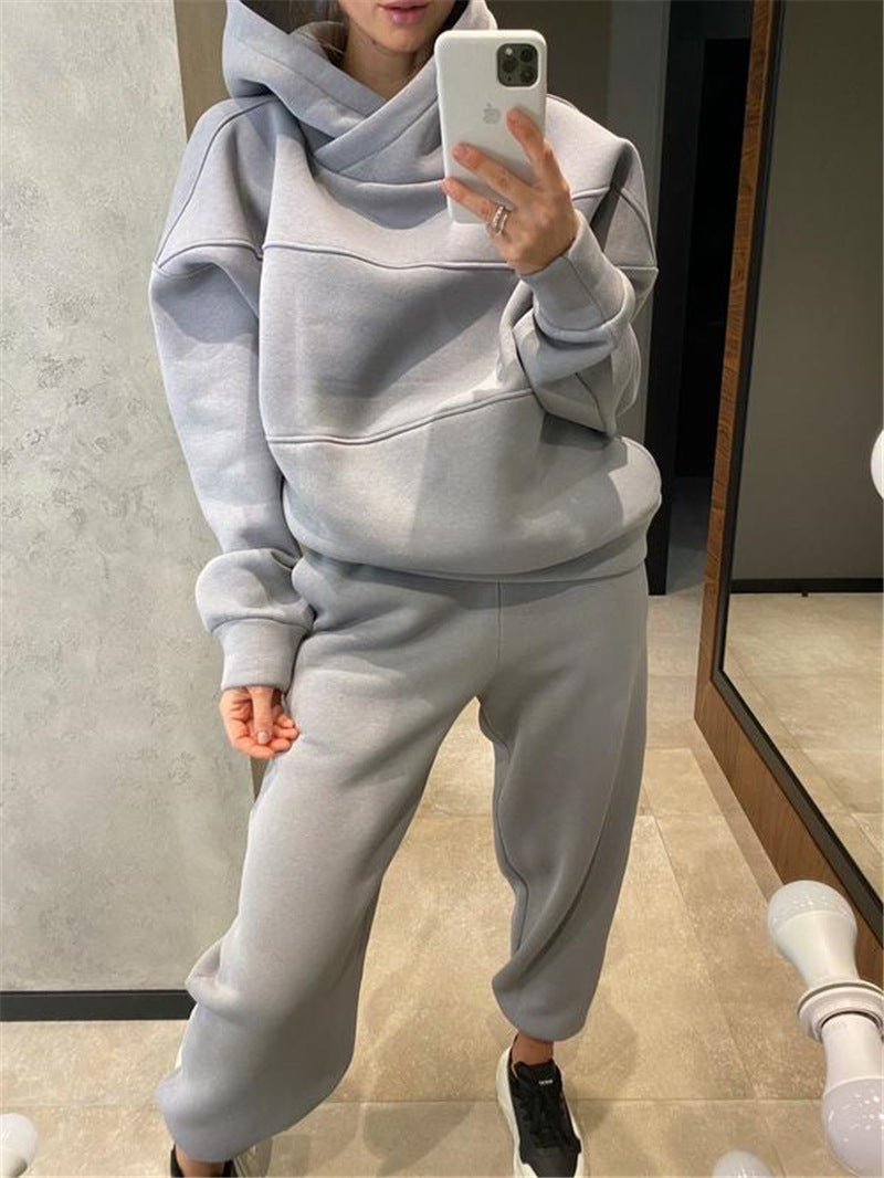 Autumn and winter sports fashion and leisure two-piece set