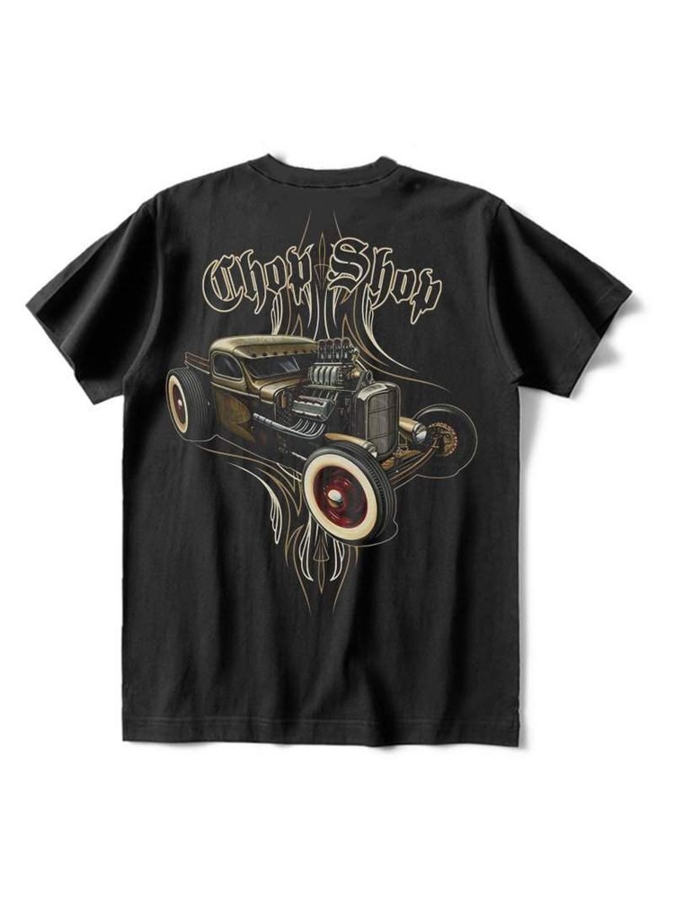 Chop Shop Car Print T-Shirt - DUVAL