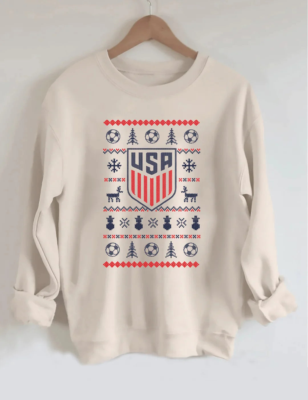 Sweat-shirt de Noël de la Coupe du monde des États-Unis 