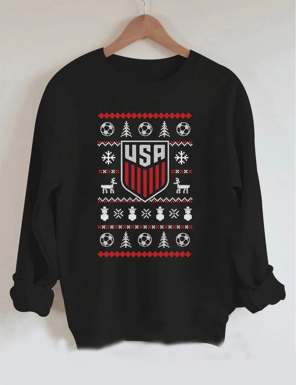 Sweat-shirt de Noël de la Coupe du monde des États-Unis 