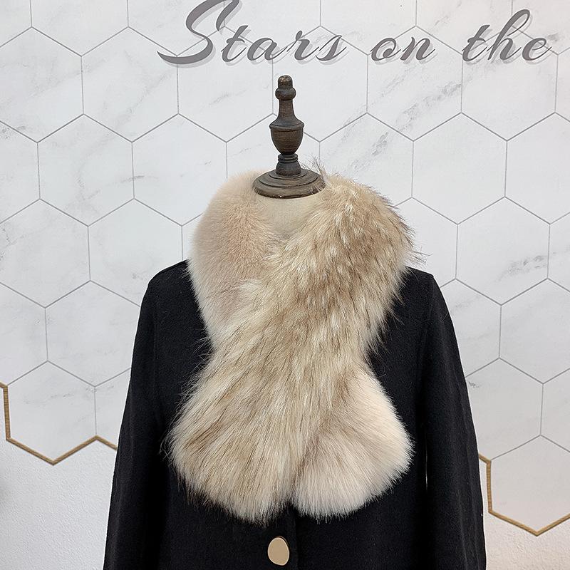 Warm Long Fur Collar Scarf