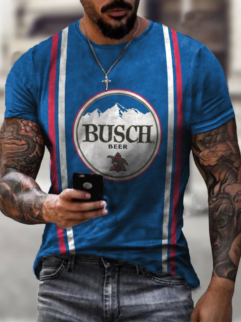 BUSCH Retro Outdoor Biker Men's T-Shirt