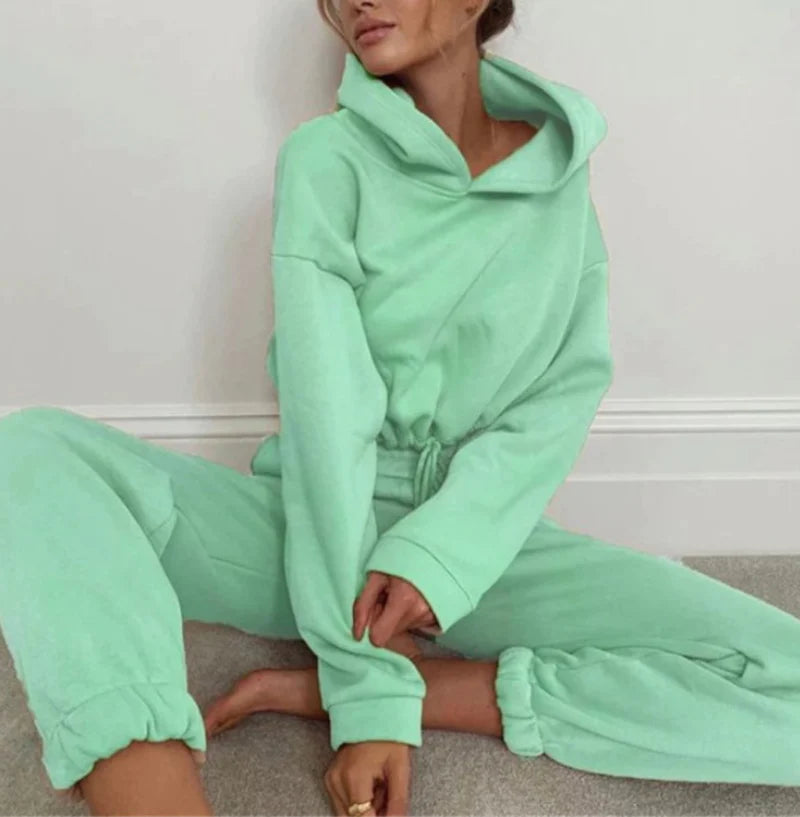 Two-piece Long-sleeved Sports And Leisure Sweater Suit