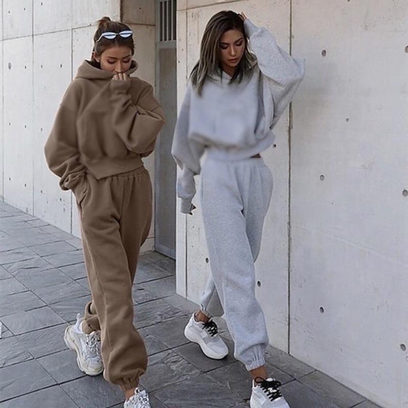 Stylish Bestie Long-sleeved Sports and leisure Two-piece suits