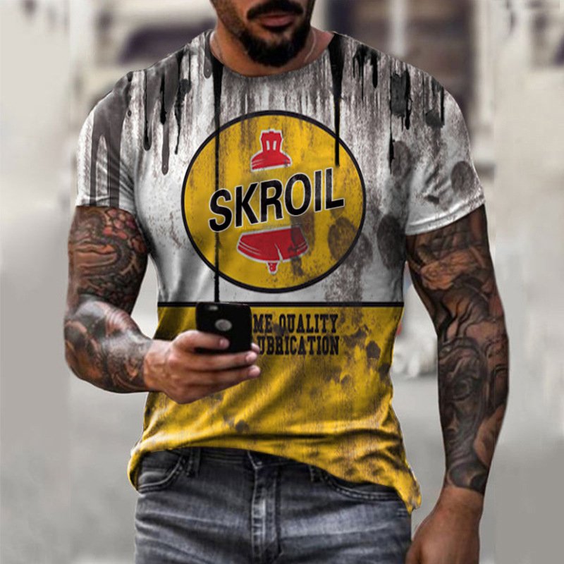 Men's SKROIL Vintage Print T-Shirt