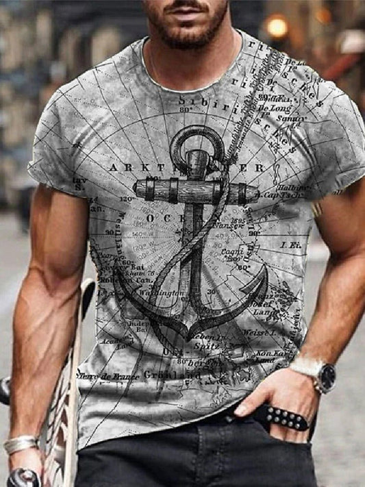 Men's Fashion Casual Printed T-Shirt