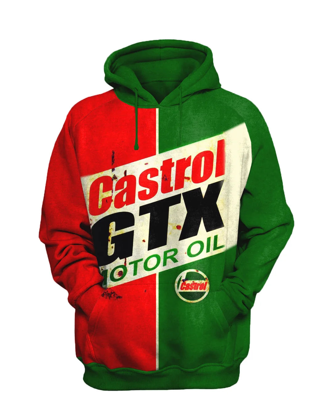 Castrol GTX Retro Engine Oil Print Casual Sweatshirt Set - DUVAL
