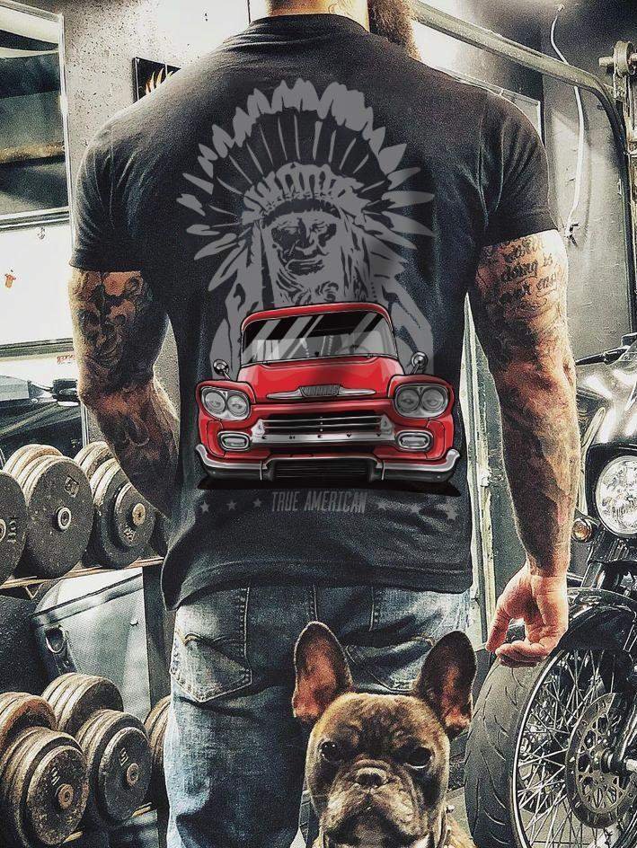 Indian Car Red Print T-Shirt - DUVAL