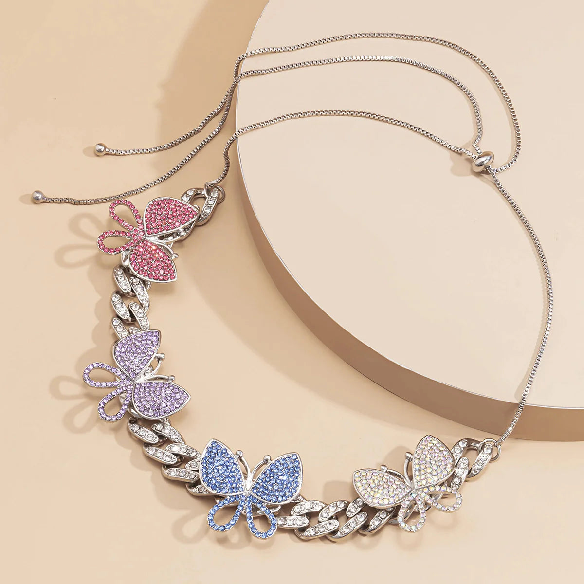 Fashion Butterfly Color Necklace