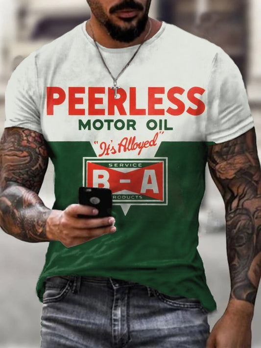 Peerless Men's Vintage Print T-Shirt - DUVAL