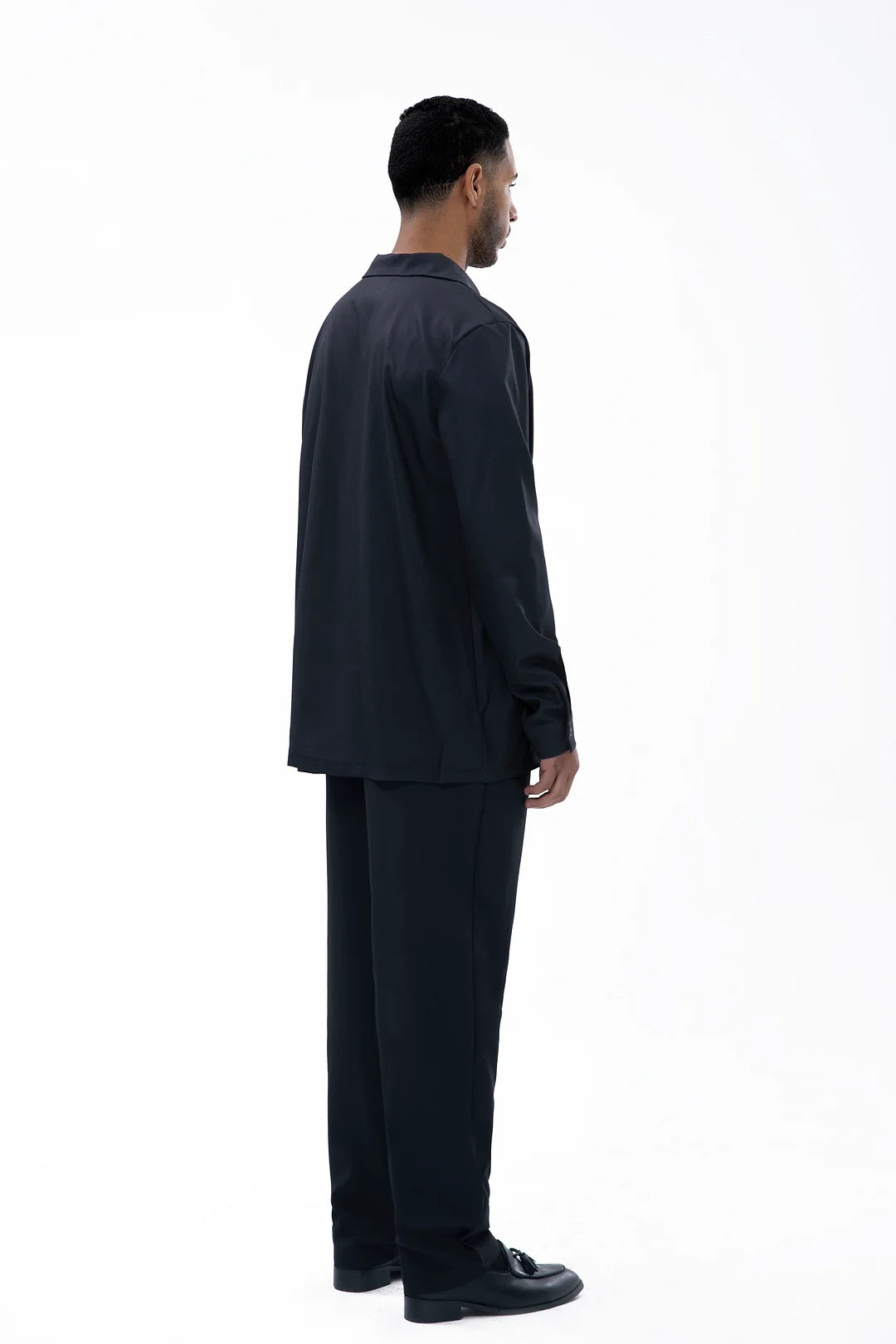 Black Walking Suit 2 Piece Long Sleeve Set