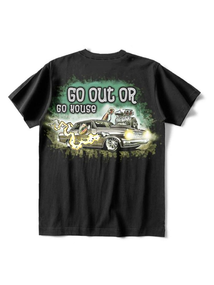 Go Out or Go House Muscle Car T-Shirt