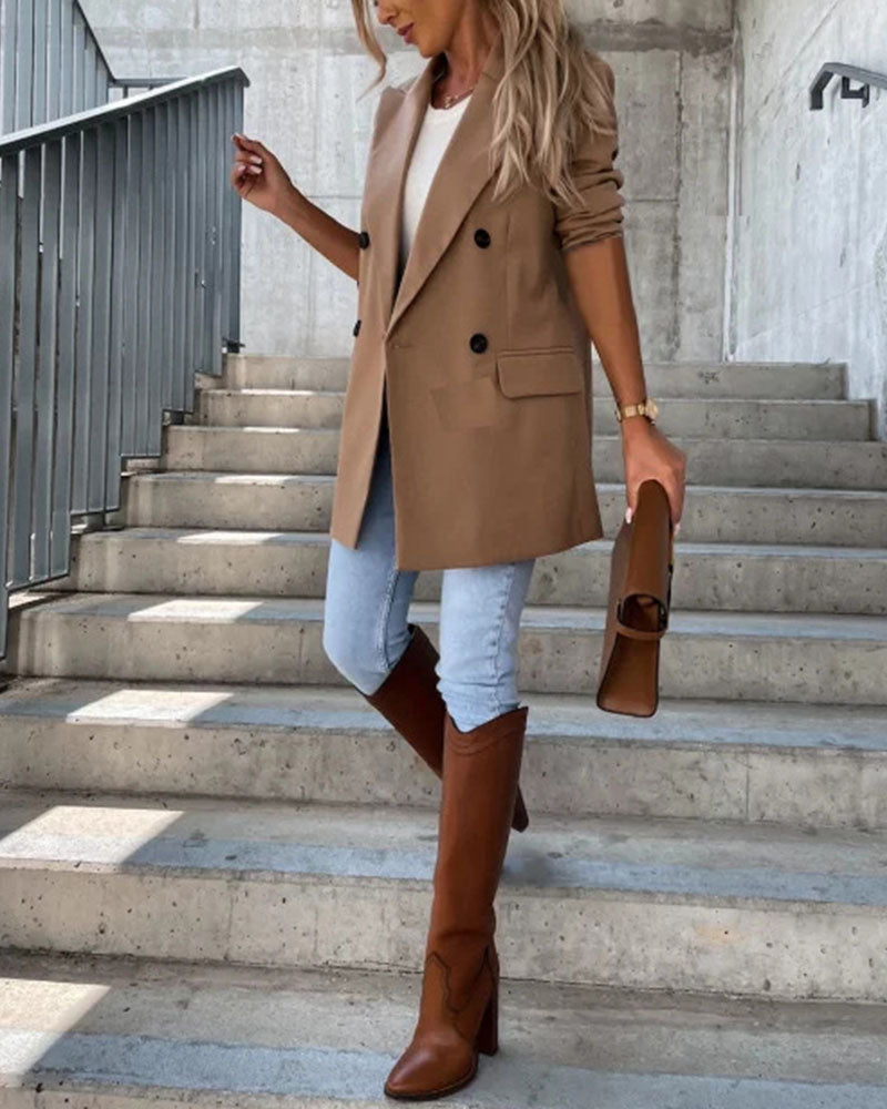 Fashionable mid-length blazer