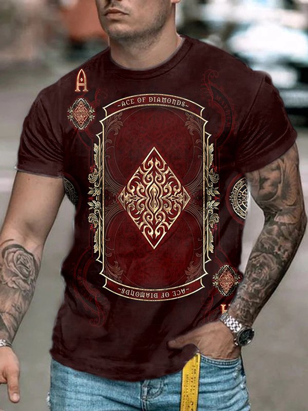 Men's Fashion Casual Printed T-Shirt - DUVAL