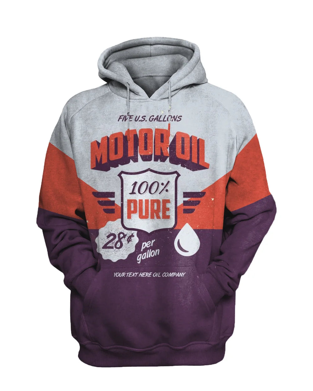 Retro Casual Print Sweatshirt Set - DUVAL