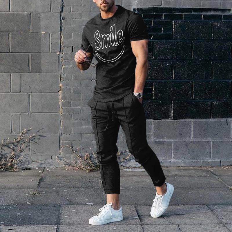Black Smile Tracksuit Co-Ord - DUVAL