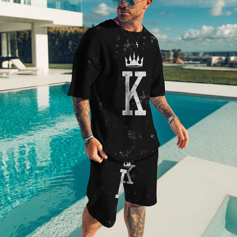 Oversized  T-Shirt & Shorts Set - DUVAL
