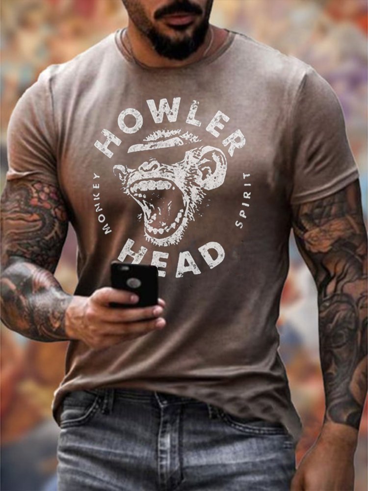 Mens Howler Head Whiskey Printed T-shirt - DUVAL