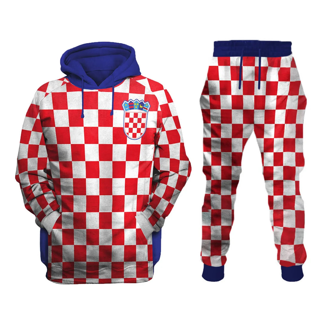 Croatia National Football Team Printed Sweatshirt Set