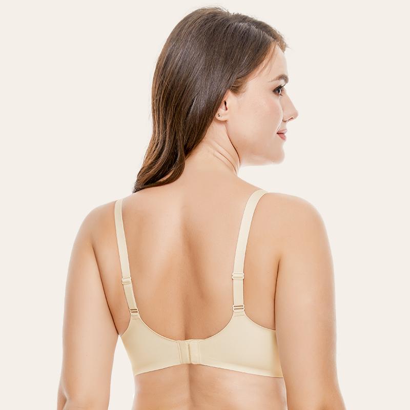 Womens Push Up Bra Mesh Breathable Cup Full Coverage Plus Size Underwire Bra