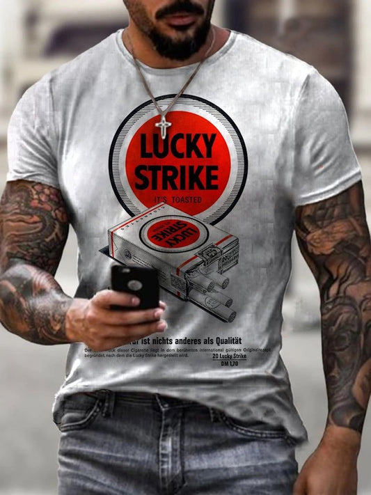 Men's Vintage Lucky Short Sleeve T-Shirt - DUVAL