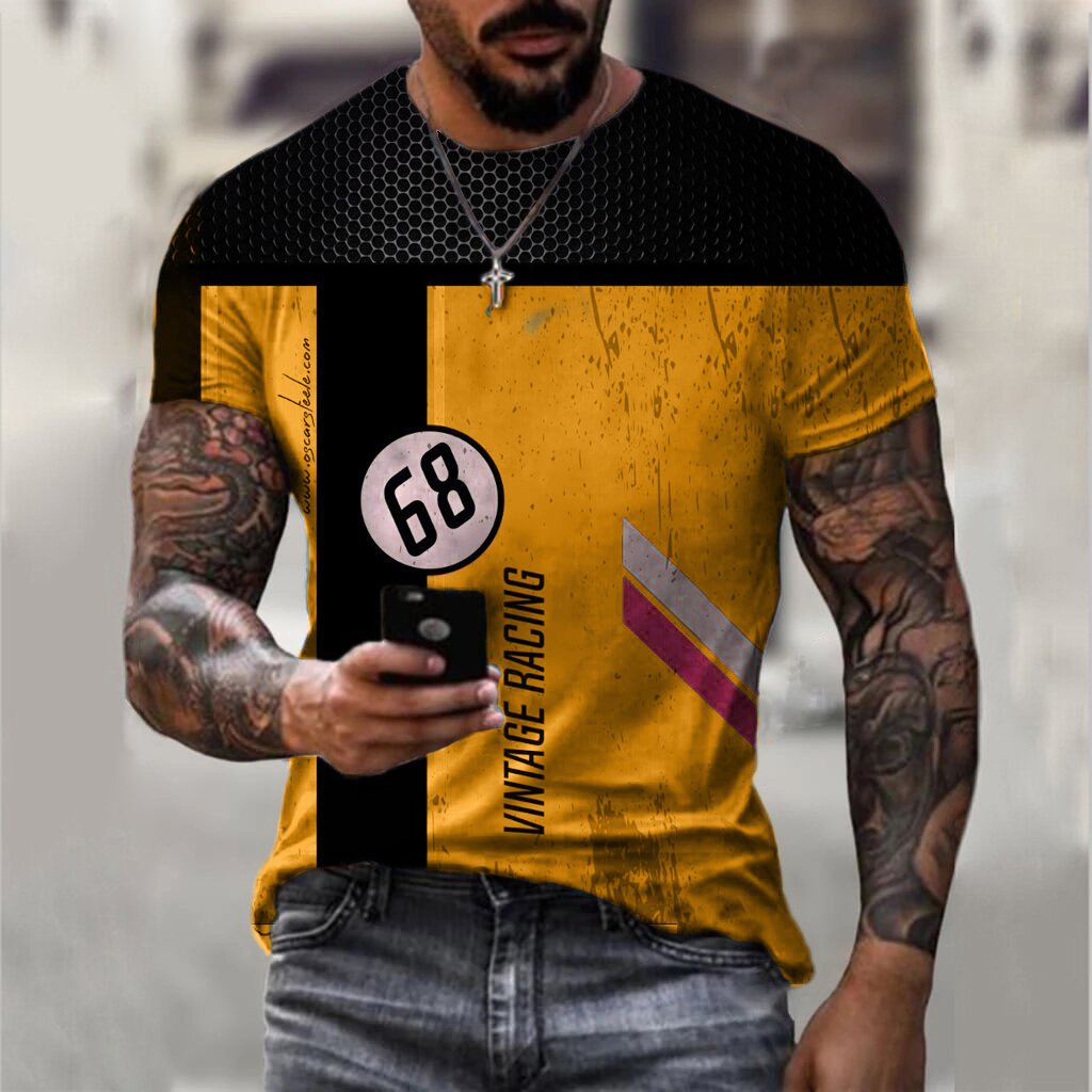 1968 Retro Racing Casual T-shirt - DUVAL