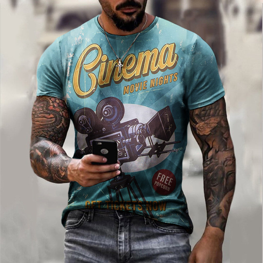 Casual Retro Short-Sleeved T-Shirt - DUVAL