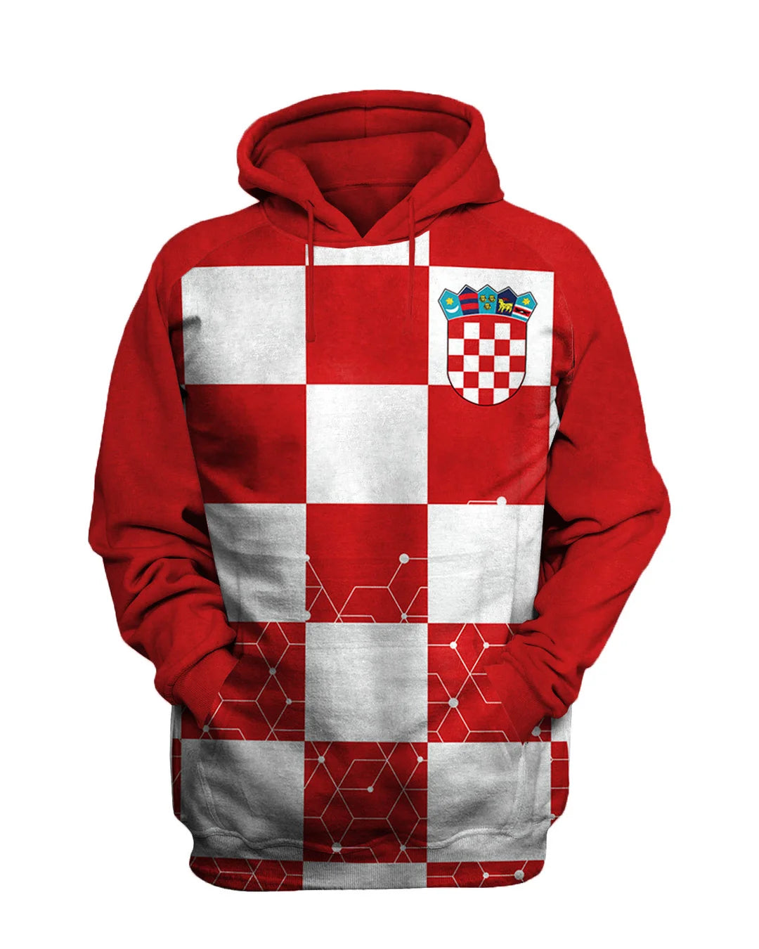 Croatia 2022 Football Printed Sweatshirt Set