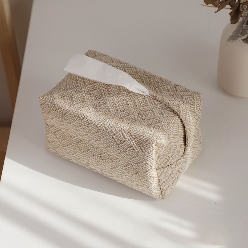 Japanese-style cotton linen simple paper box