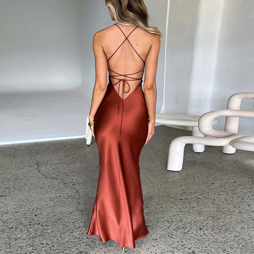 Sexy Backless Slim Party Dress