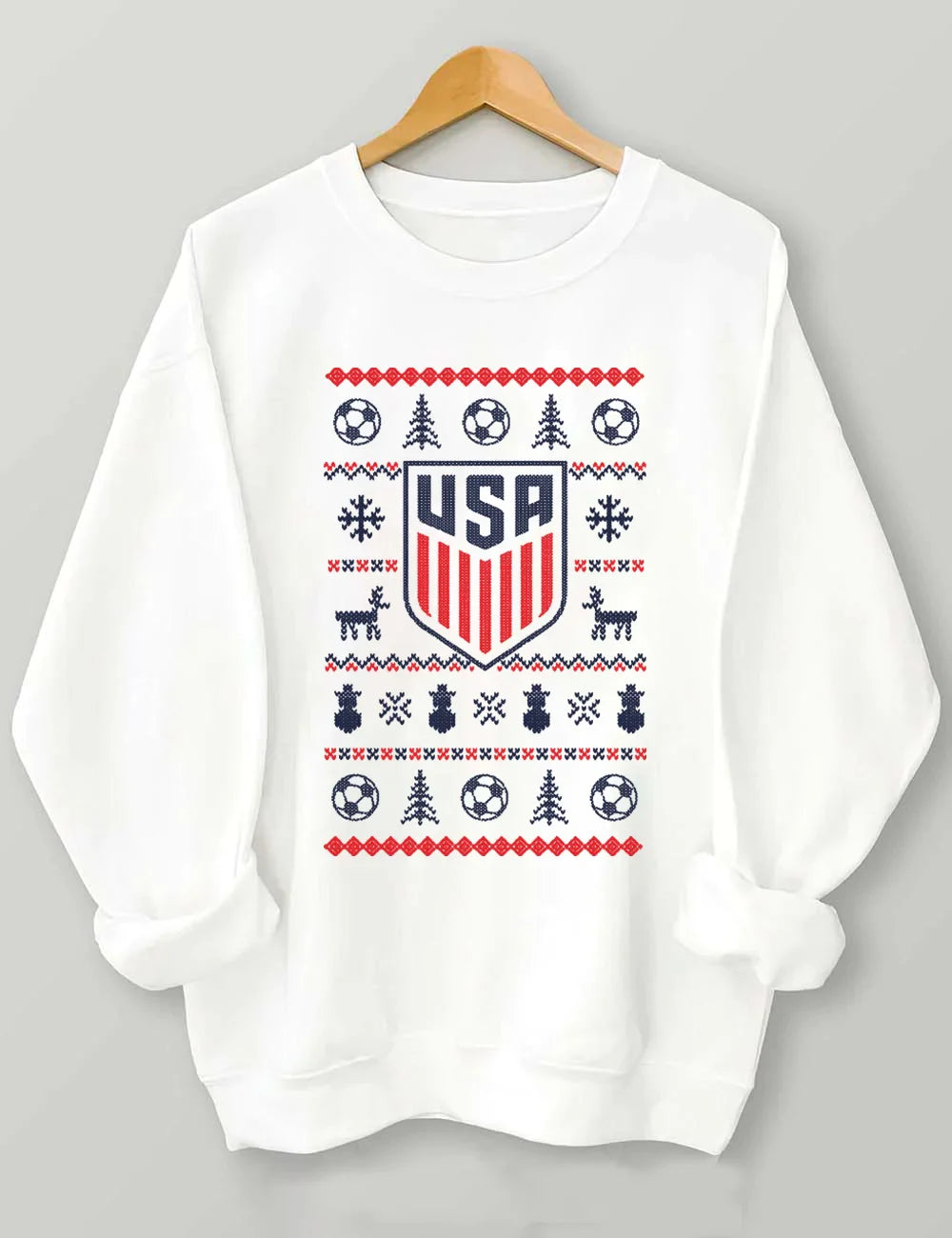 Sweat-shirt de Noël de la Coupe du monde des États-Unis 