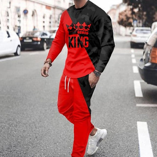 Red and Black KING Tracksuit - DUVAL