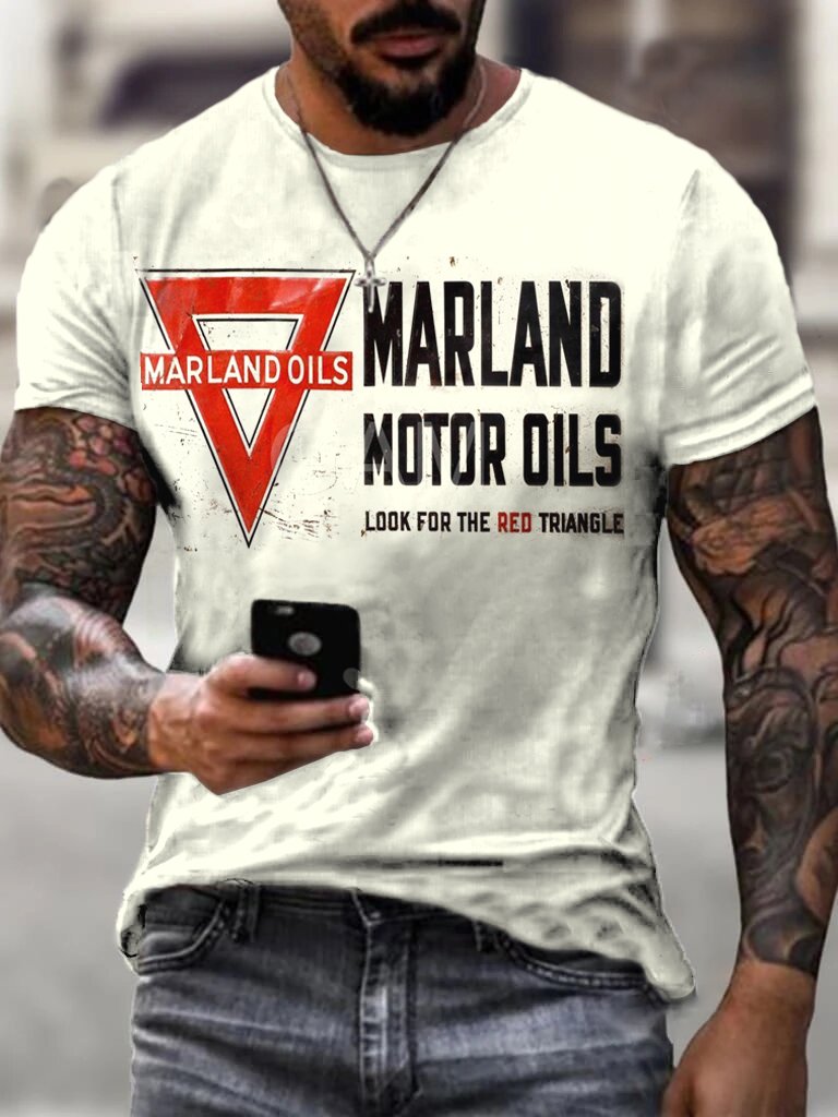 Marland Men's Vintage Print T-Shirt