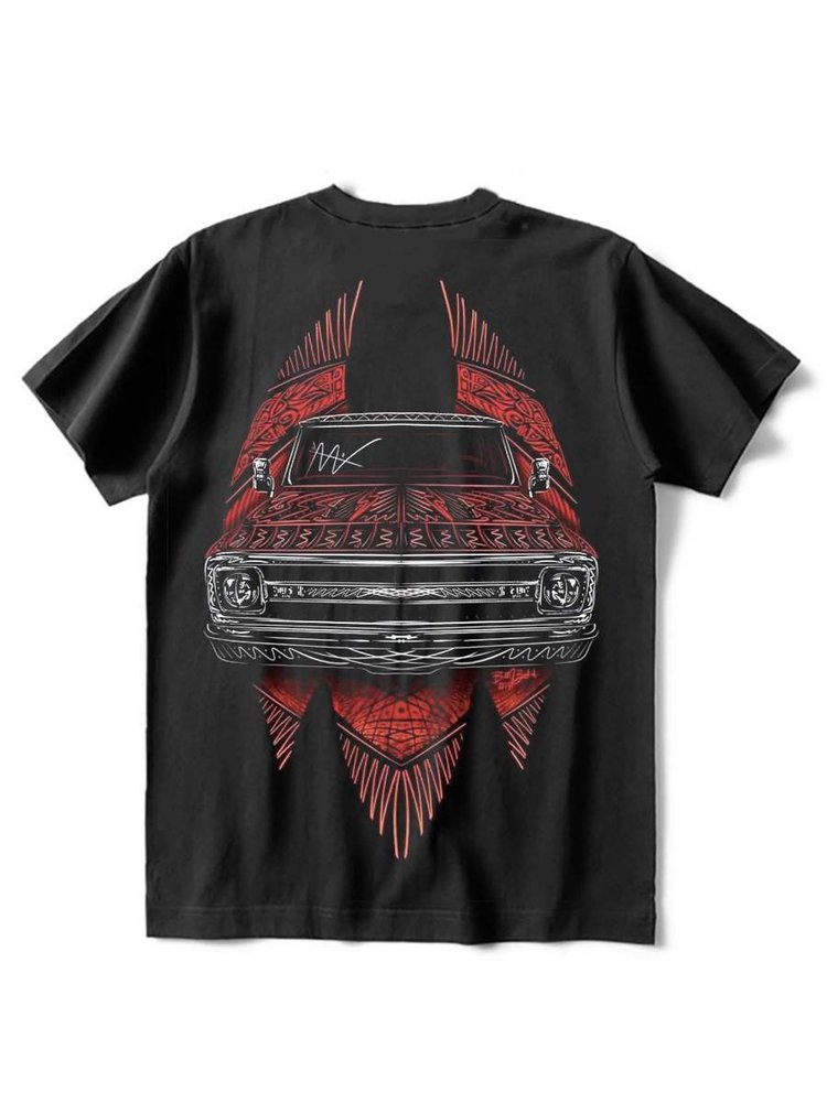 Red Chariot Car Head T-Shirt - DUVAL
