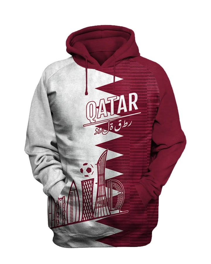 Qatar 2022 Football Printed Sweatshirt Set - DUVAL