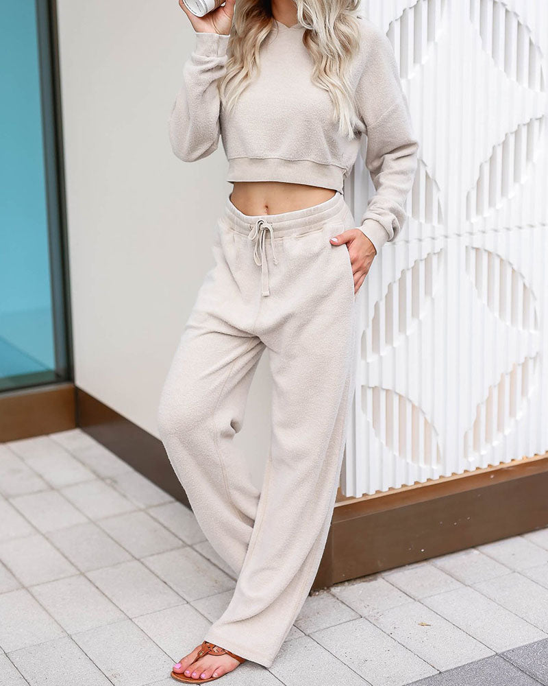 Autumn and winter furry loose home casual pants