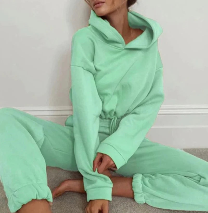 Two-piece Long-sleeved Sports And Leisure Sweater Suit