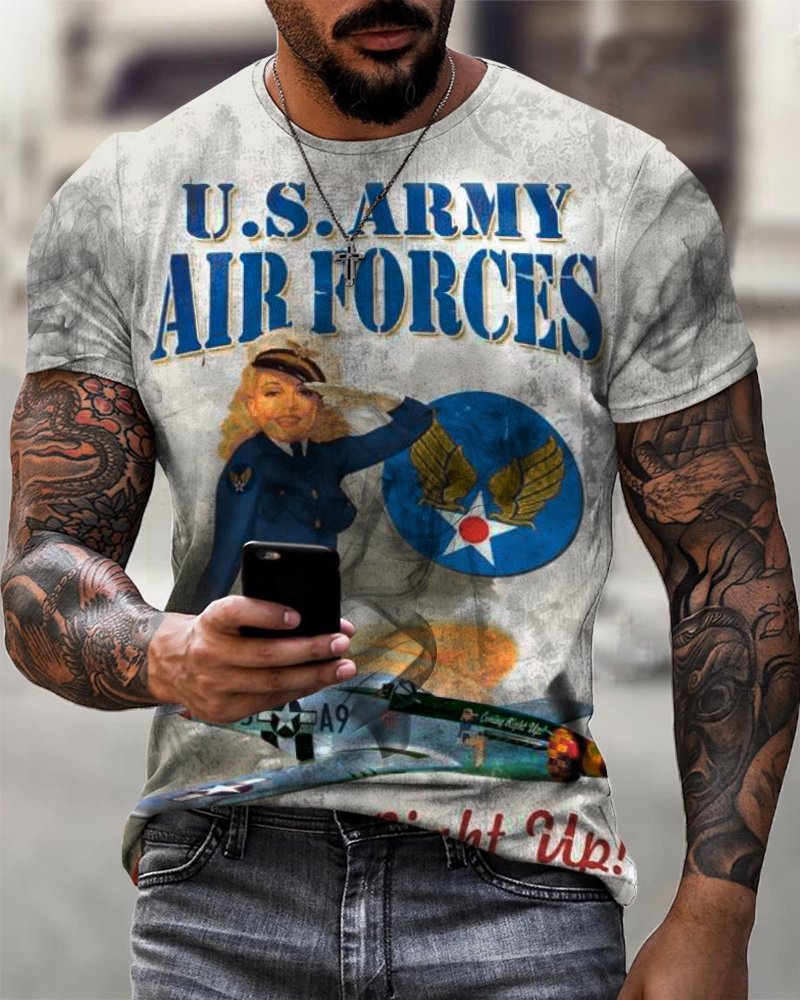 Men's Vintage US-ARMY Comfortable Breathable T-Shirt