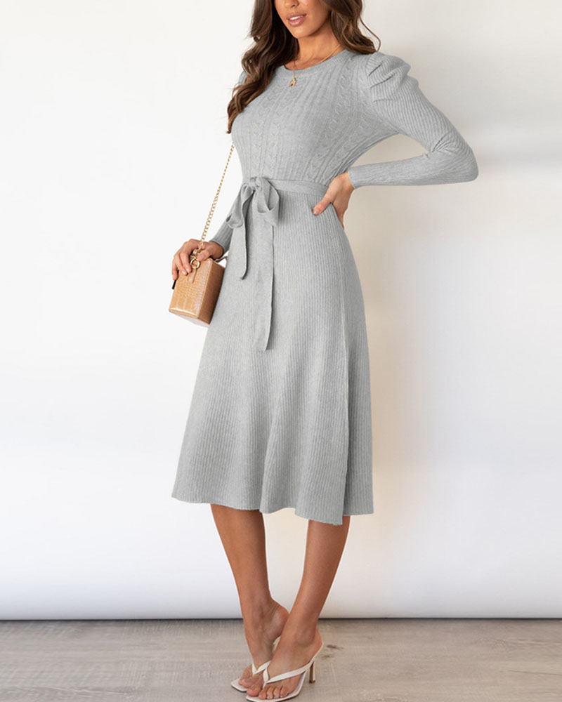 Bubble Knit Swing Dress