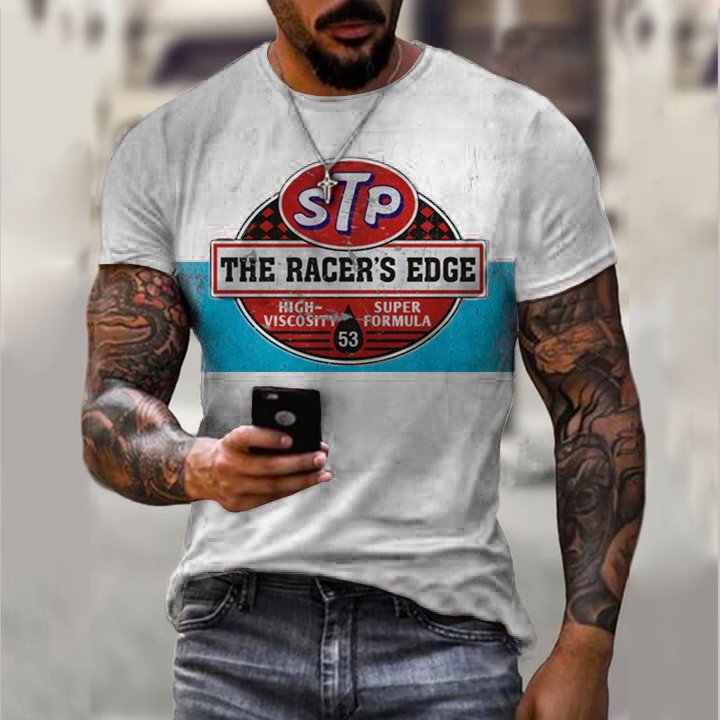 Vintage Motor oil logo print T-shirt - DUVAL